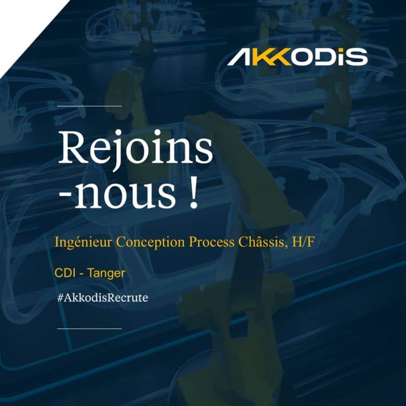 Akkodis Tanger recrute 4 ingénieurs en CDI à Tanger