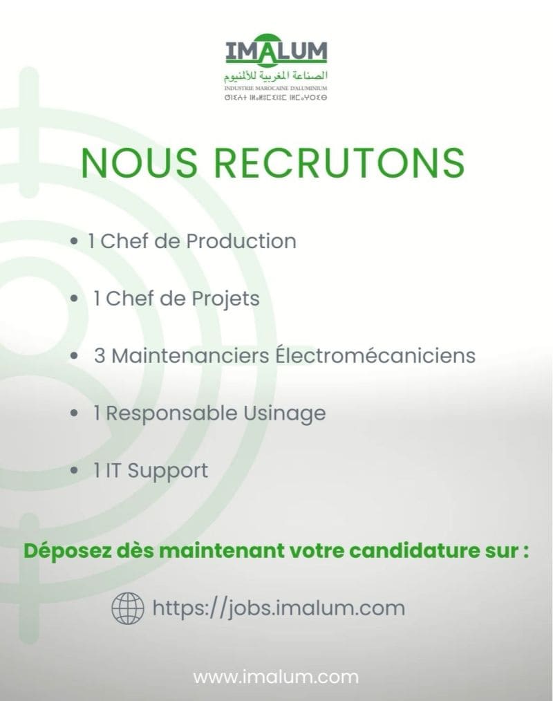IMALUM recrute : renforcer ses équipes industrielles