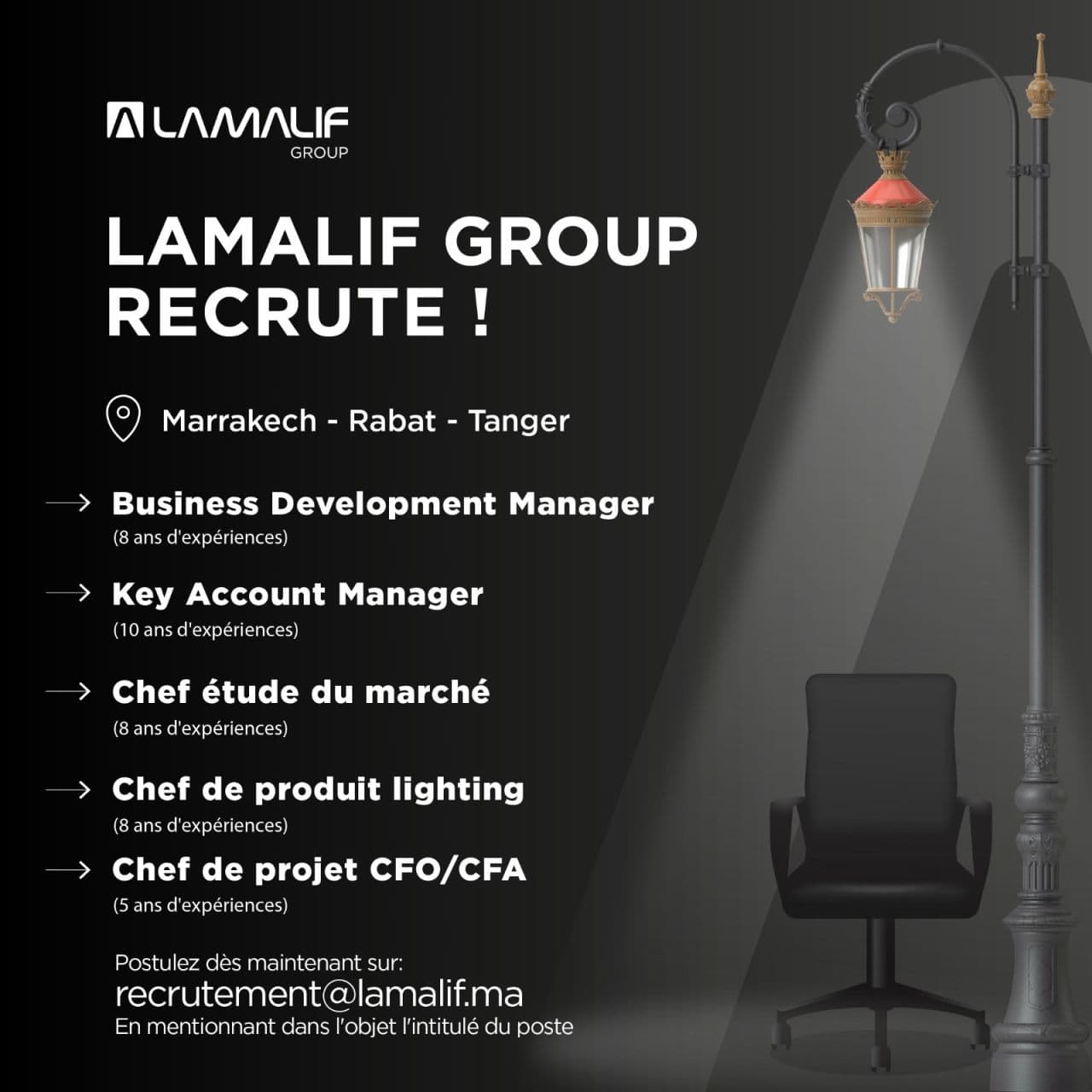 Lamalif Group recherche 5 profils à Marrakech, Rabat et Tanger